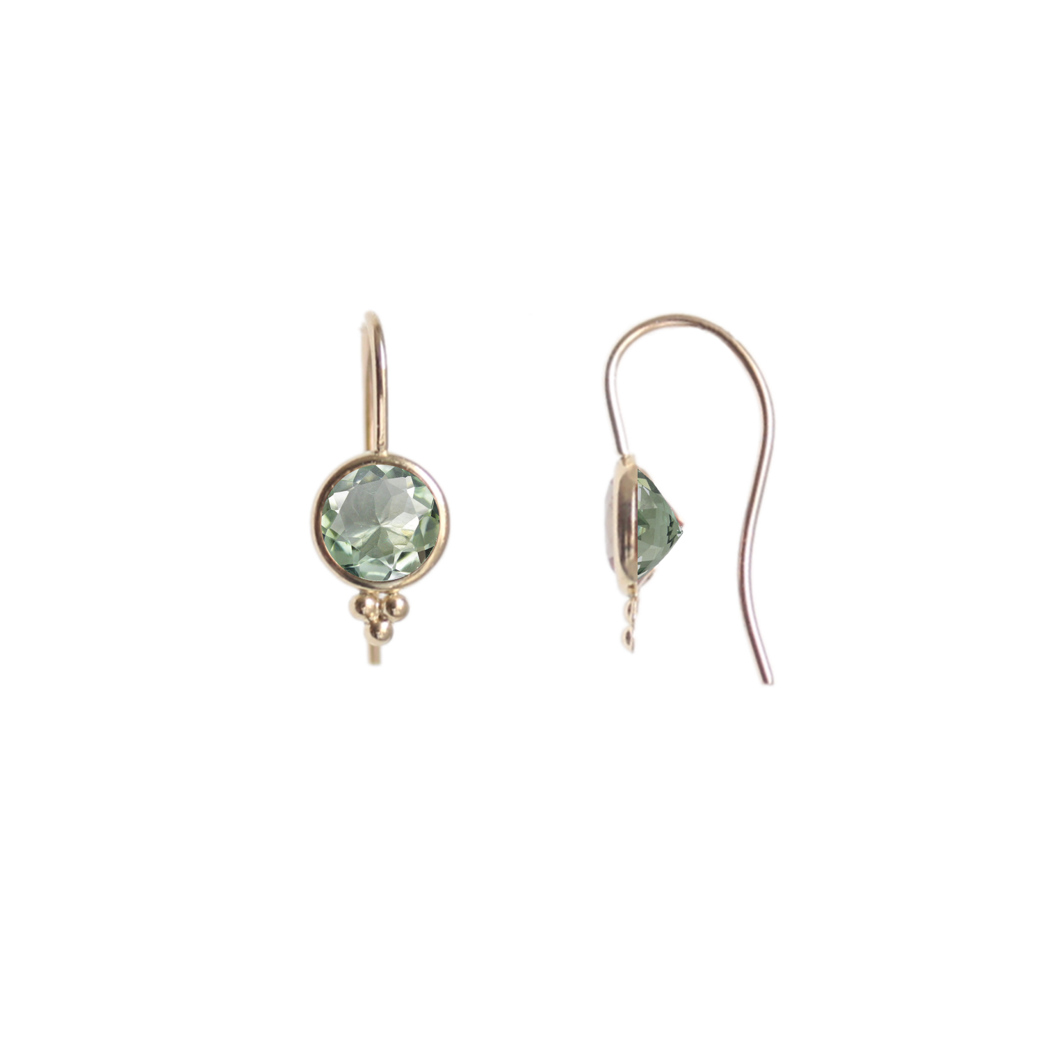 Drop hot sale earrings green