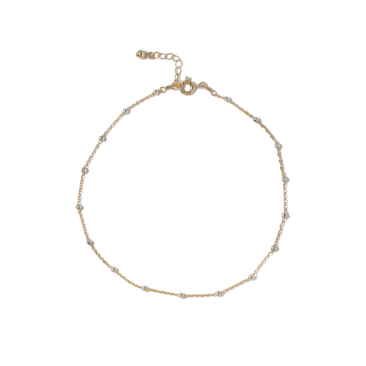 Dual-Tone Milestone Anklet