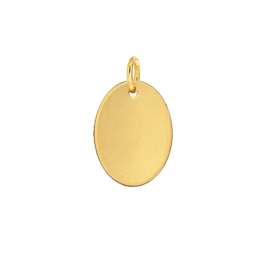 Oval Engravable Pendant