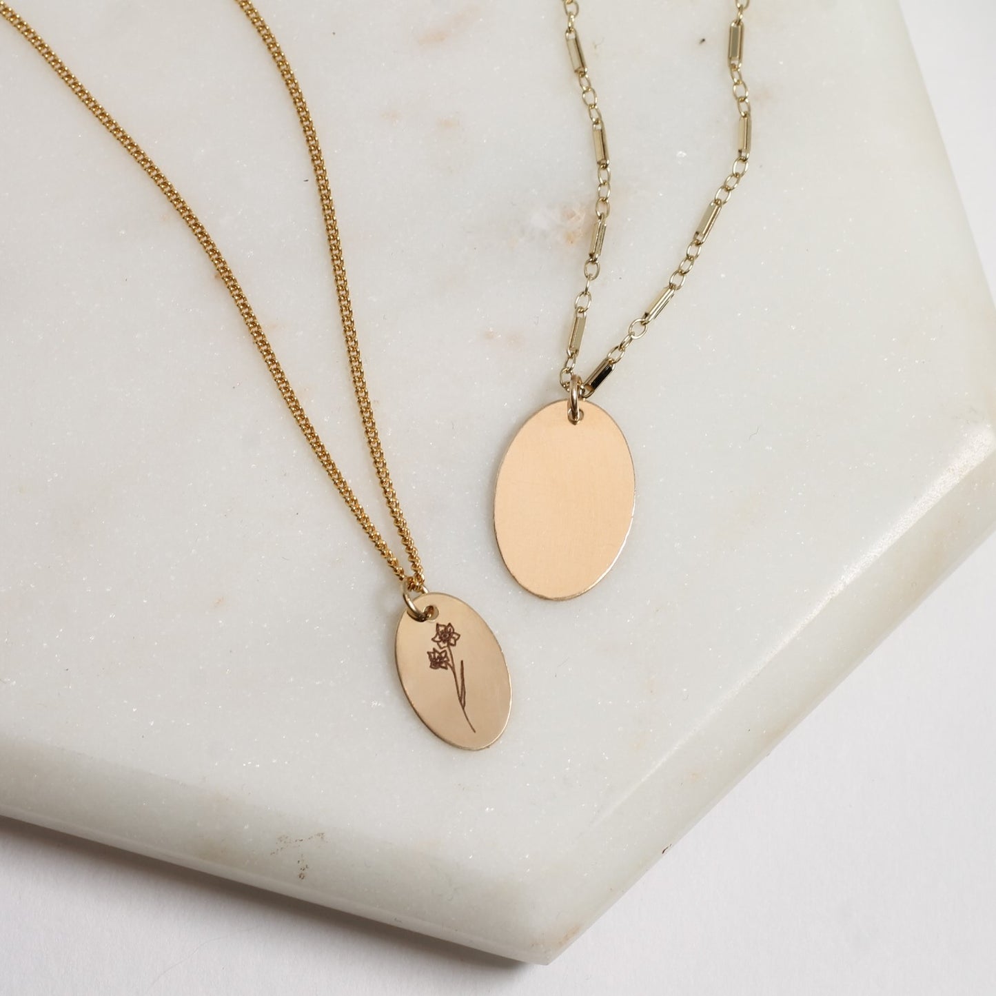 Oval Engravable Pendant