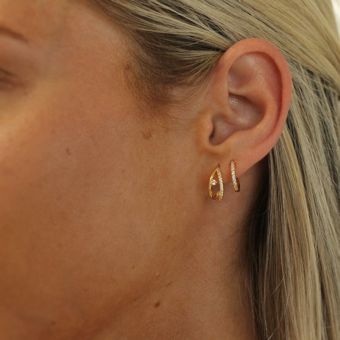 Wishbone Crystal Earrings