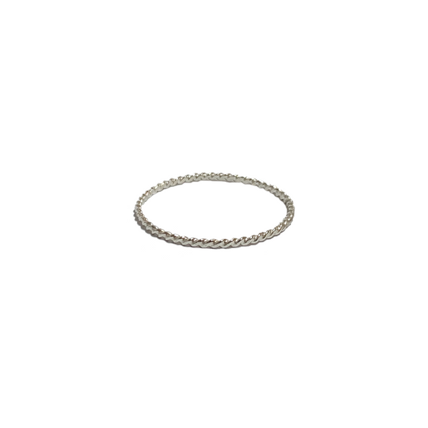 Silver Twisted Stacking Ring – Kind Karma Company